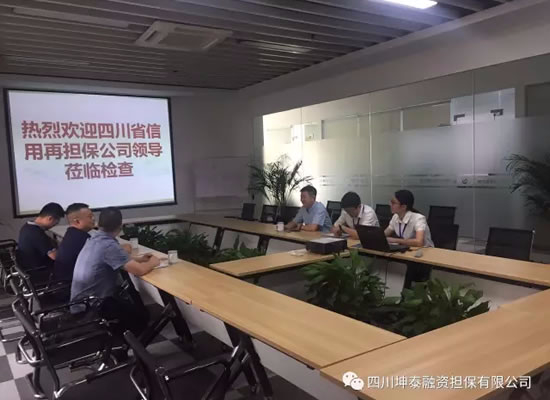 省信用再擔(dān)保公司蒞臨四川坤泰融資擔(dān)保有限公司考察