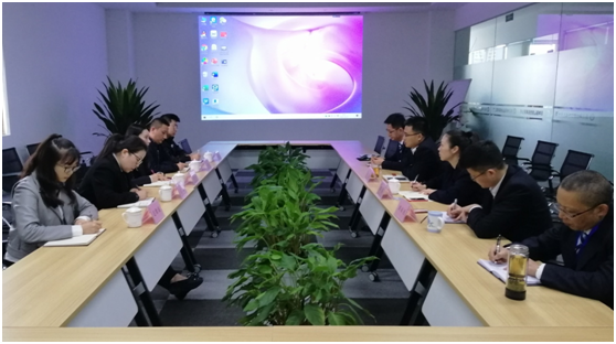 重慶市涪陵區(qū)銀科擔(dān)保到我公司交流座談